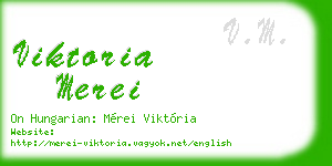 viktoria merei business card